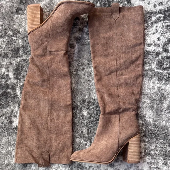 Viral Vici Saint slouch knee high boot - camel - size 7 - Picture 3 of 8